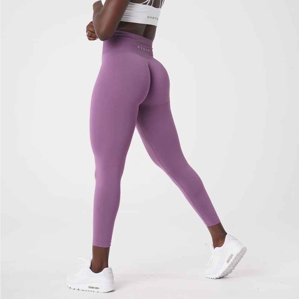 NVGTN Orchid Seamless Body-Sculpting High-Rise Leggings Size Small